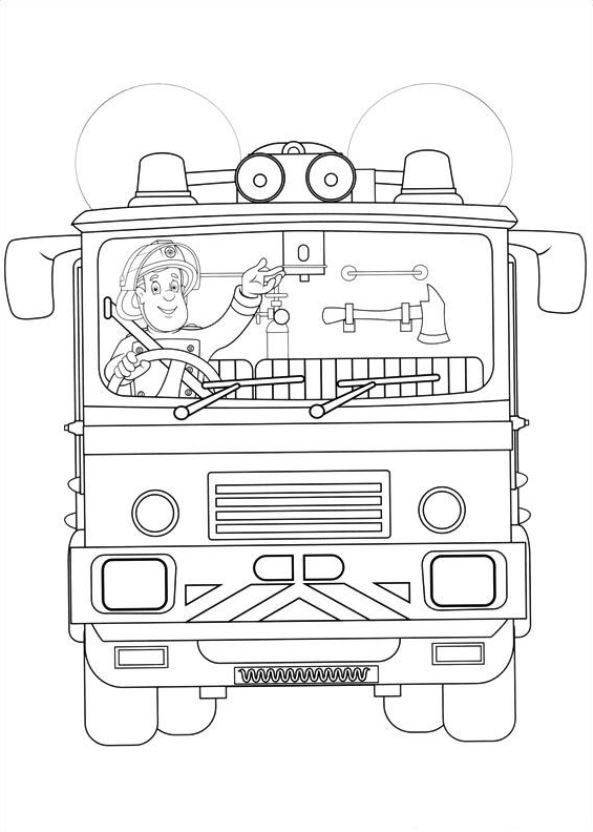 Kids-n-fun.com | 38 coloring pages of Fireman Sam